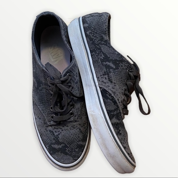 Vans snake reptile python grey print sneakers - Picture 1 of 12